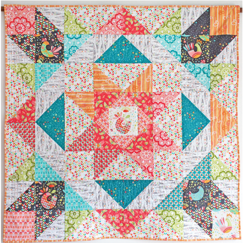 Flight Medallion Quilt By Tamara Kate 48x48 