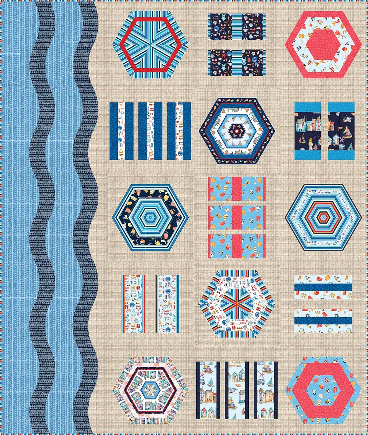 A Day At The Beach Quilt By Everyday Stitches