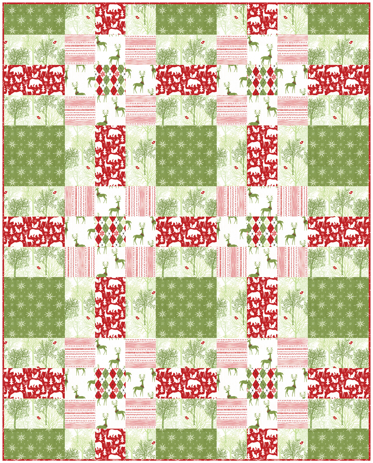 Winter Wonderland Quilt By Heidi Pridemore 60x75 