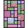 Tossed Floral Tiles quilt feat. Flower Splendor by Ladeebug Design 