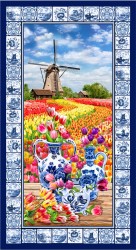 TULIP FIELD PANEL - 24" REPEAT