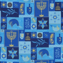 HANUKKAH PATCHWORK with METALLIC