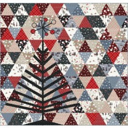 tinsel tree oh deer winter iquilt by everyday stitches /70"Wx73"H
