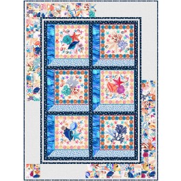 Ocean Outlook quilt feat. Seaing by Ladeebug Design 