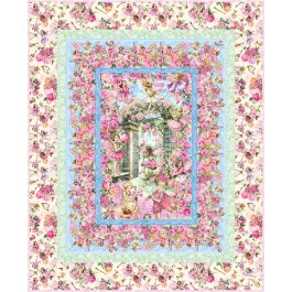 Faerie Frolic quilt feat. Spring Song Flower Fairies by Project House 360 - free pattern available in january, 2025