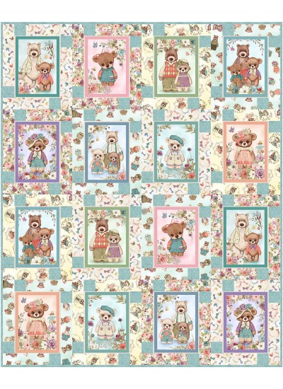 Block Talk feat. Bear Family Portraits by Swirly Girls Design 