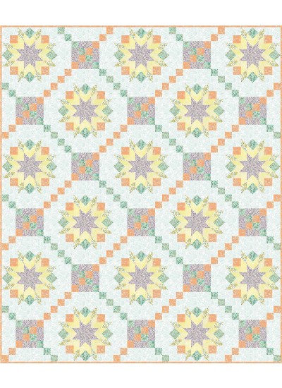 Petulana quilt feat. Blossom Bliss by Project House 360 - free pattern available in january, 2025