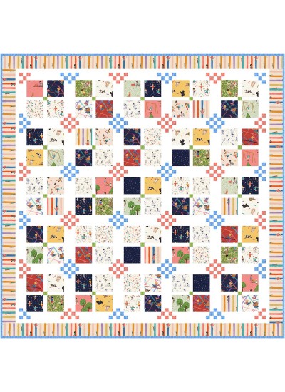 Four Square Game feat. Playground & Park by Natalie Crabtree - Free Pattern Available in April, 2025