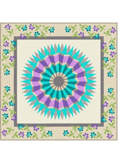 Sunshade quilt feat. Stargazer by Project House 360 - free pattern available in september, 2024