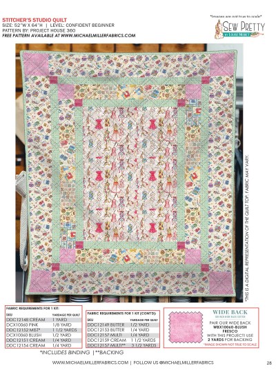 Stitcher's Studio feat. Sew Pretty by Project house 360 Kitting Guide